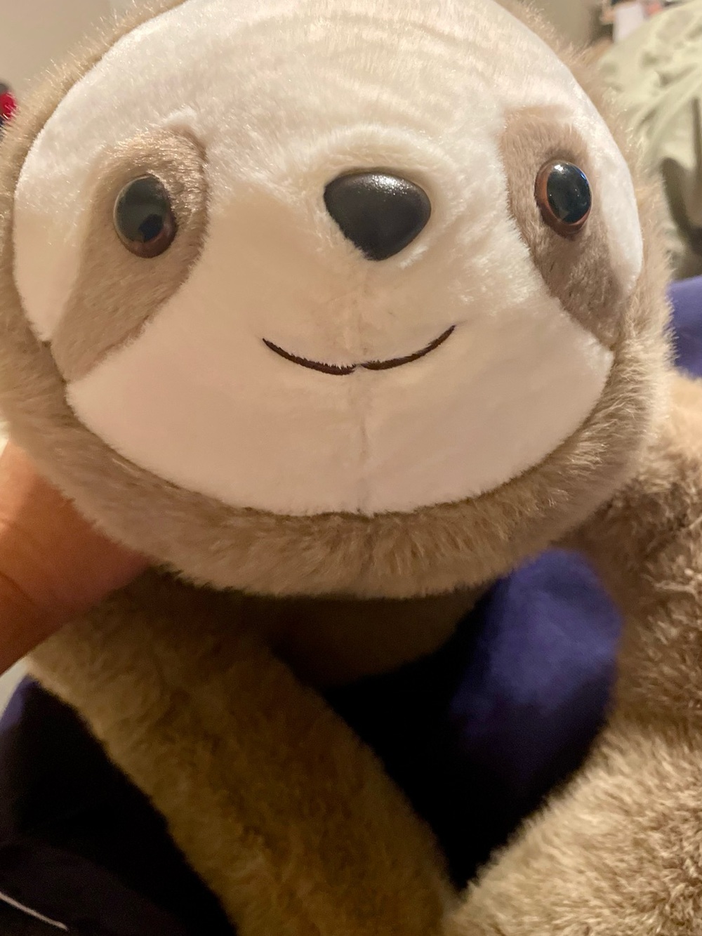 NWT Plush Sloth Stuffed Animal - Soft Brown & Cream - Picture 2 of 6